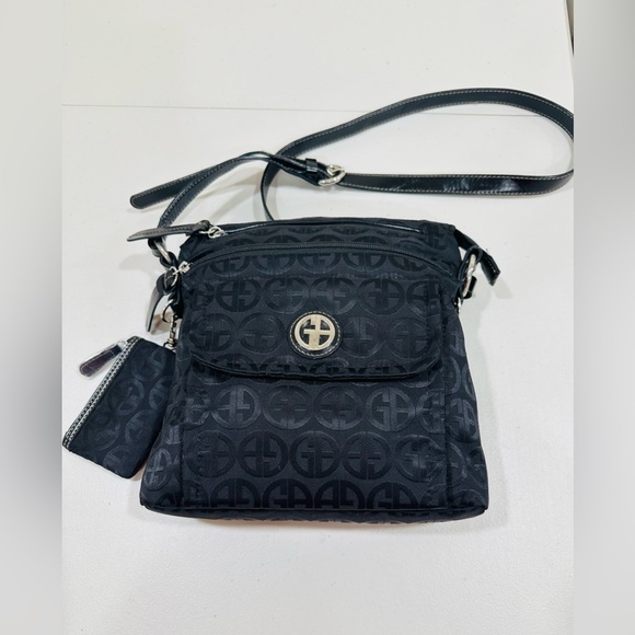 Giani Bernini  Crossbody  Bag Detachable Coin‎ Purse Black - Picture 1 of 12